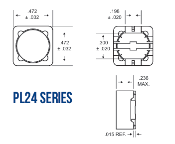 Vanguard Electronics PL24/PL25系列軍工級功率電感2-1000μH