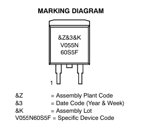 Onsemi車規級高壓功率MOSFET NVB055N60S5F